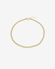 14k Gold Bead Anklet