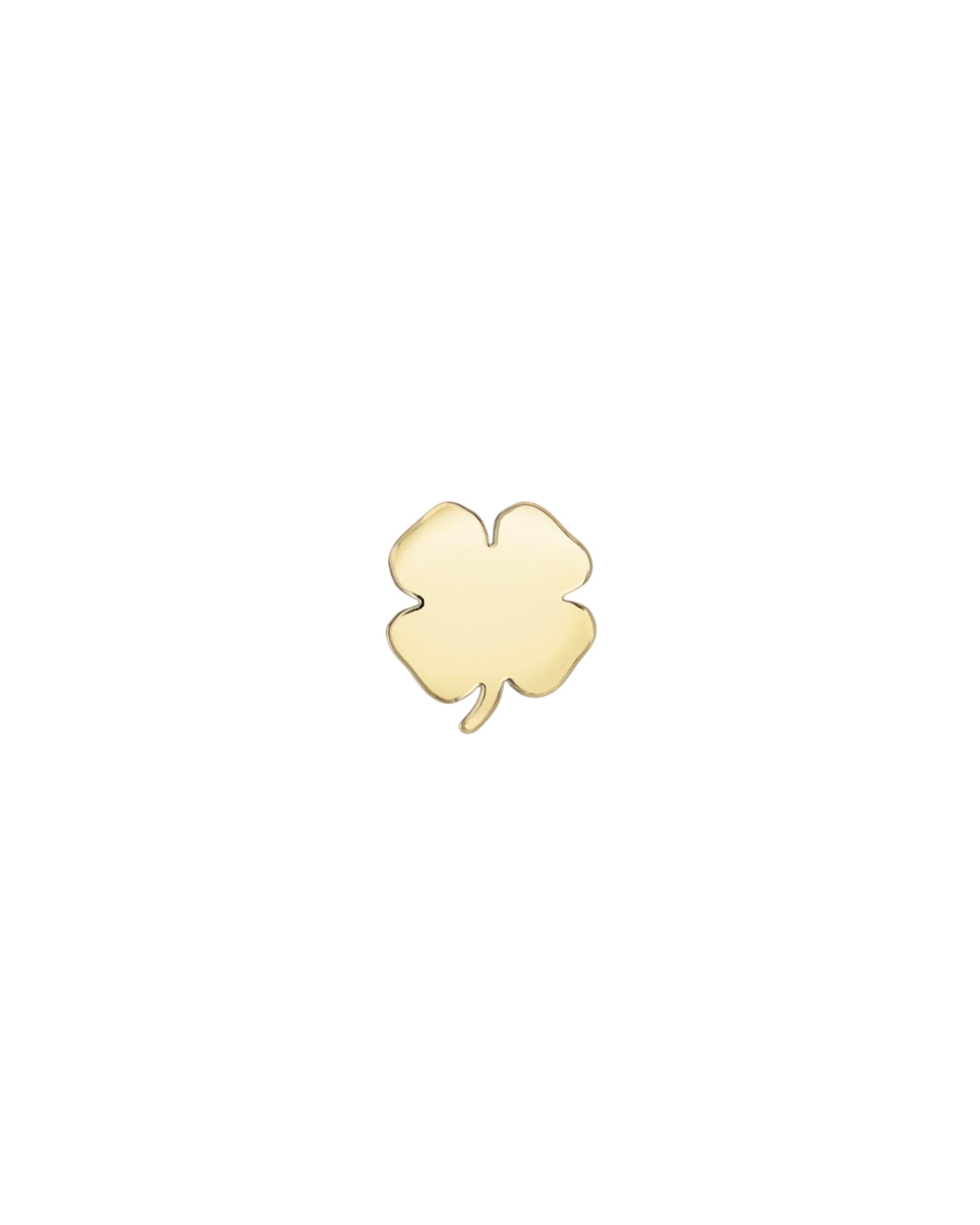 14k Gold Clover For Locket