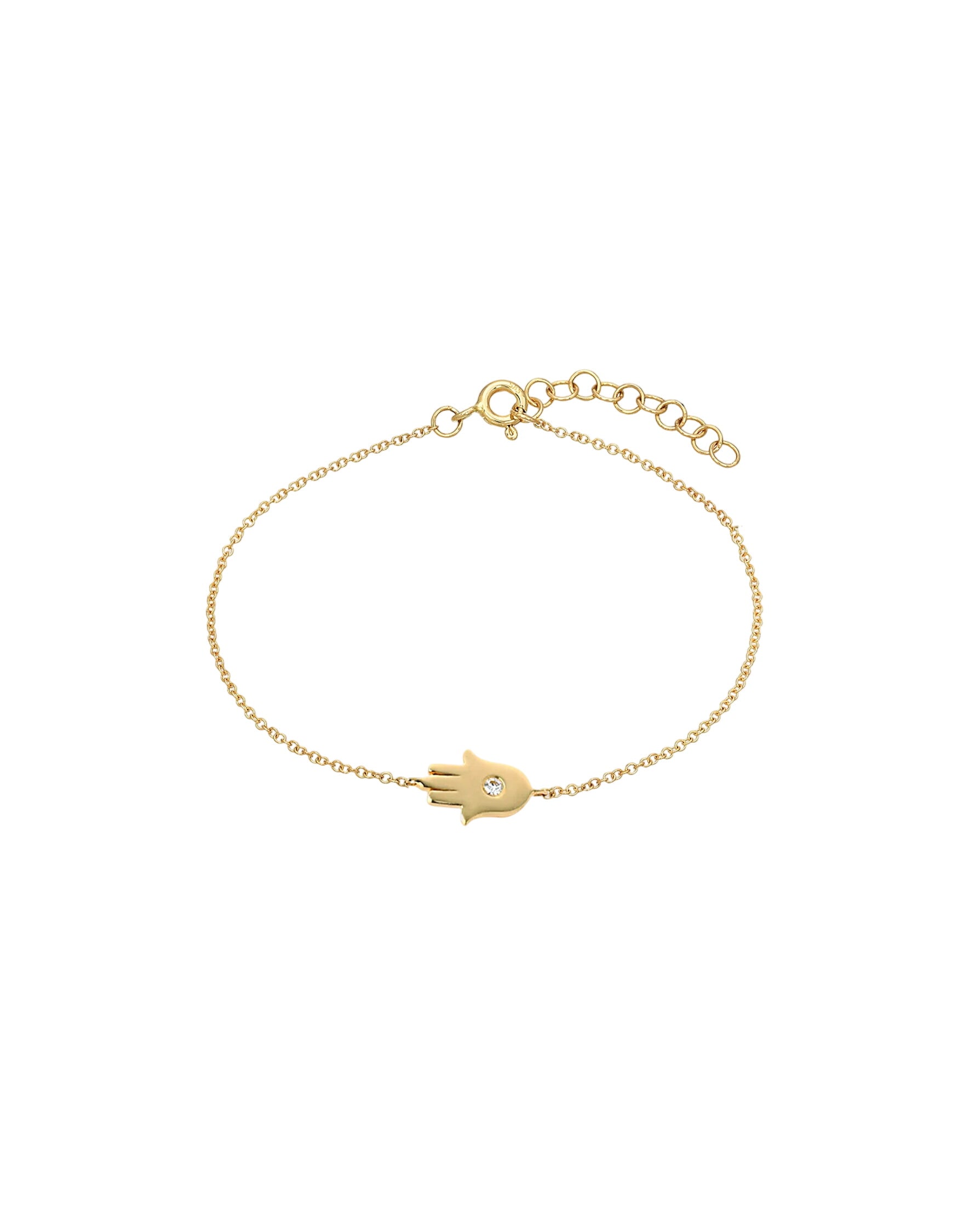 Diamond Hamsa Anklet