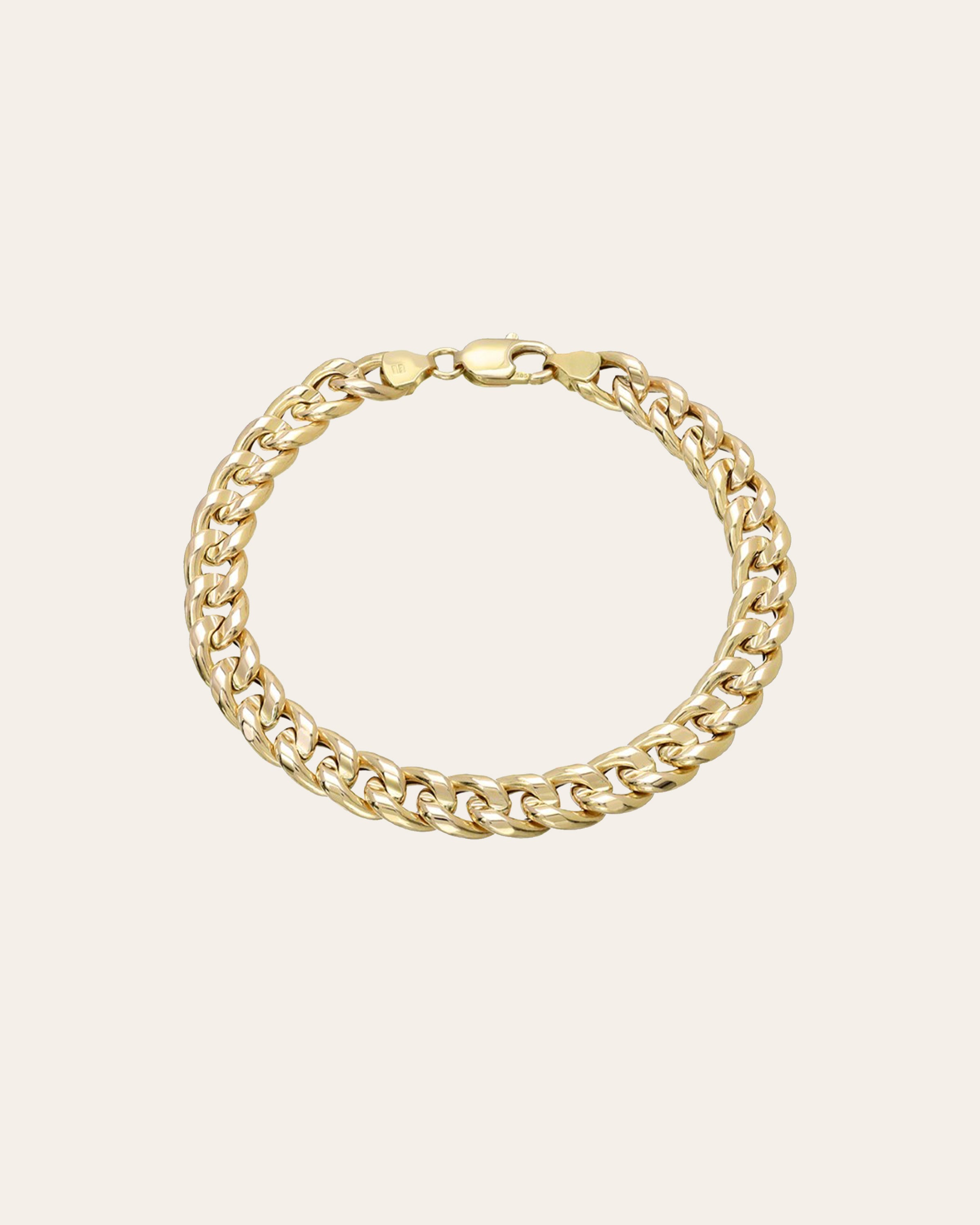 14k Gold Extra Large Miami Cuban Link Anklet