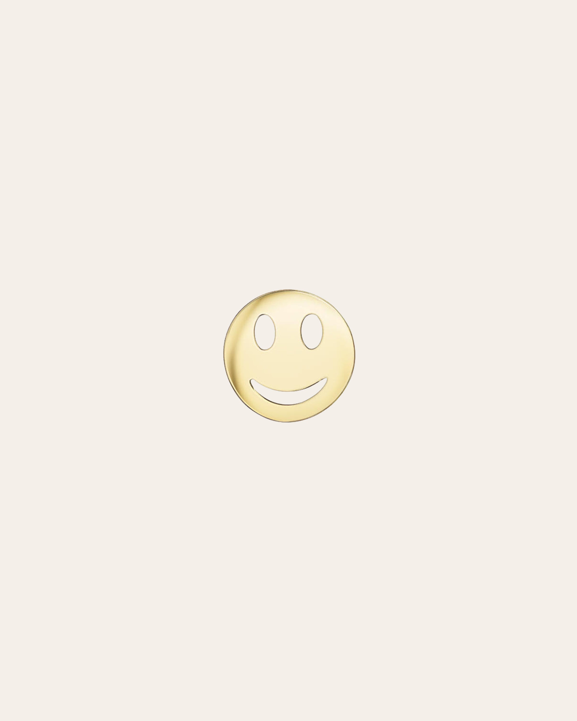 14k Gold Happy Emoji For Locket