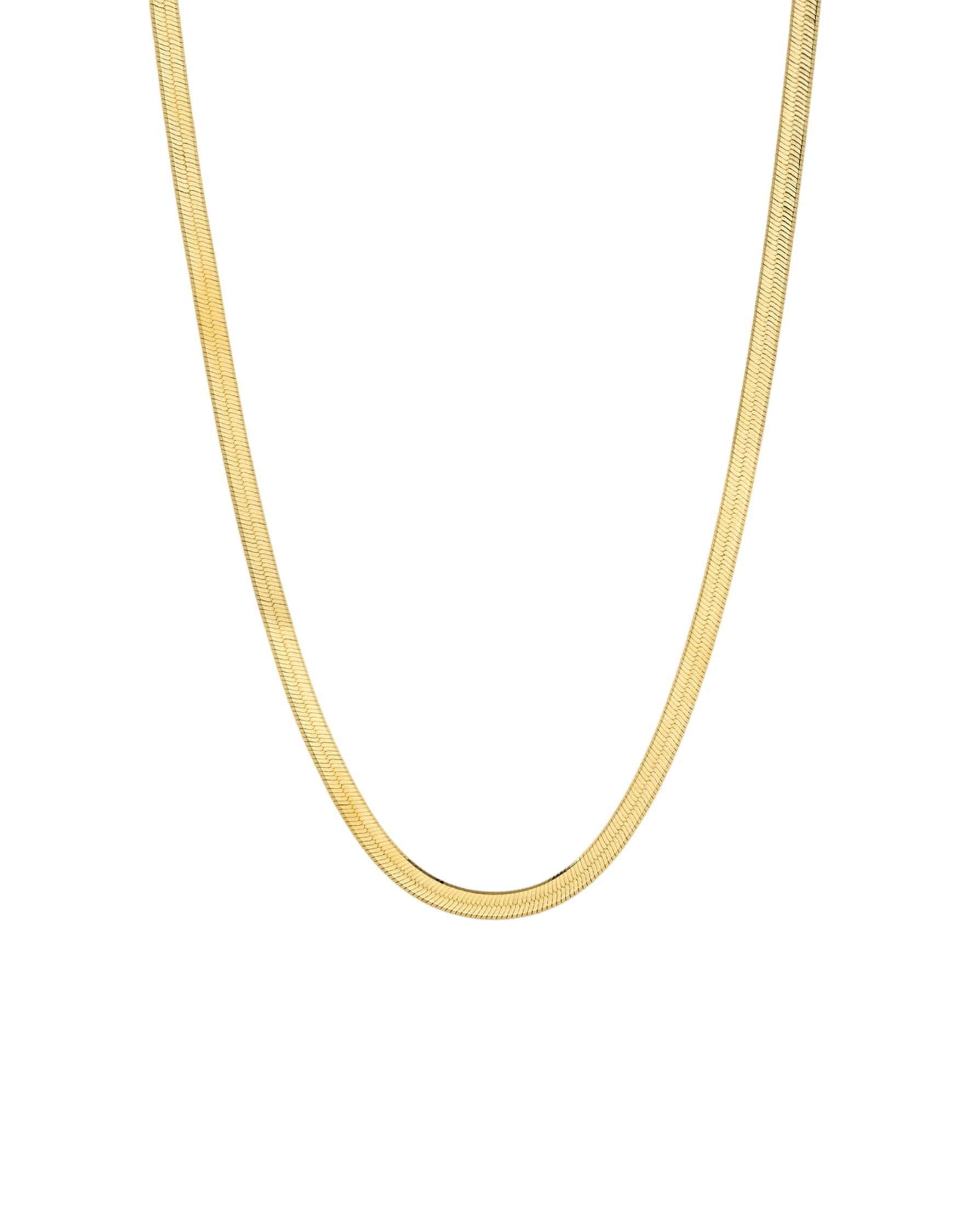 14k Gold Herringbone Necklace