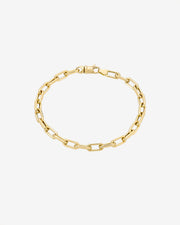 14k Gold Large Open Link Chain Anklet