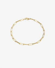 14k Gold Large Paper Clip Chain Anklet