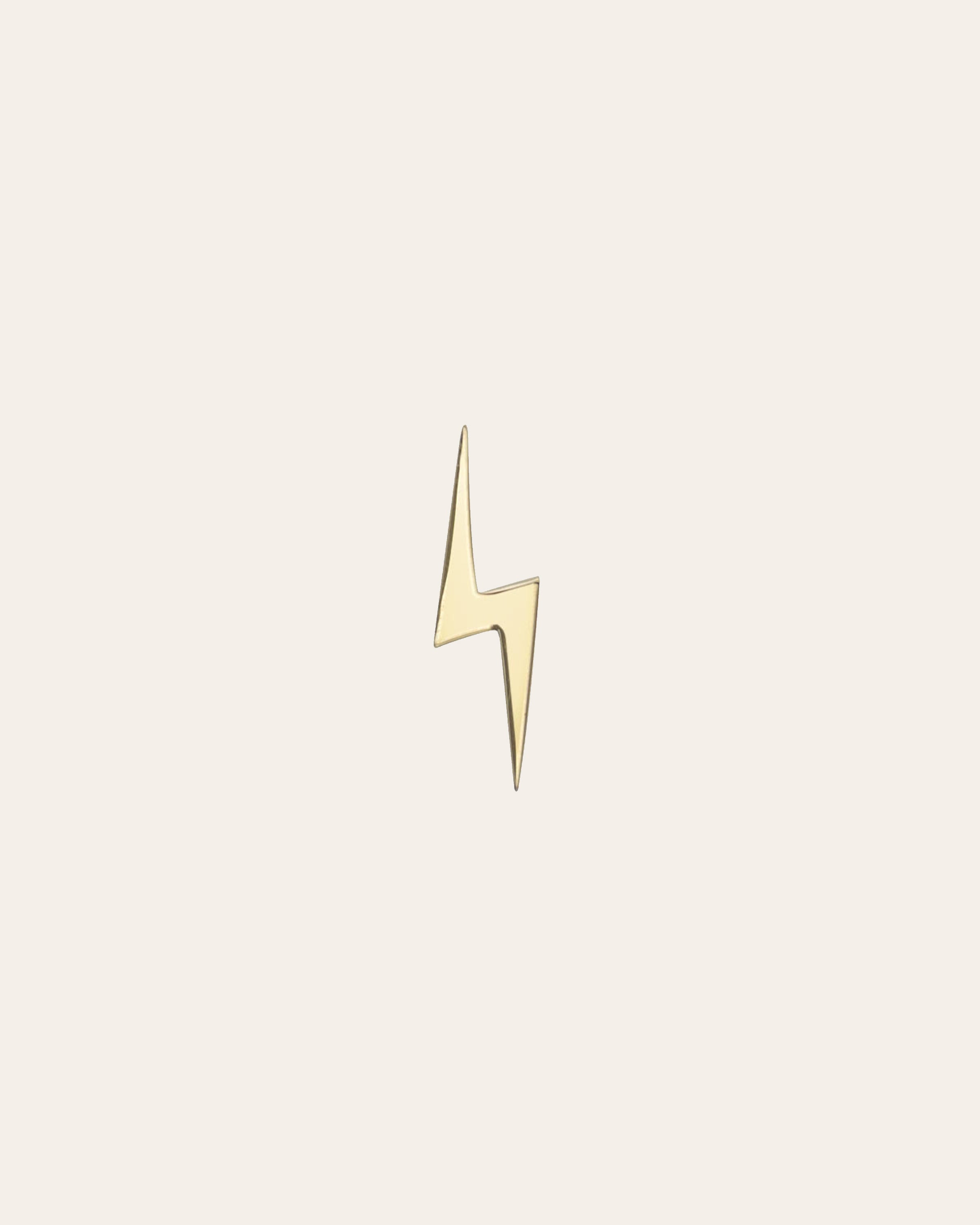 14k Gold Lightning Bolt For Locket