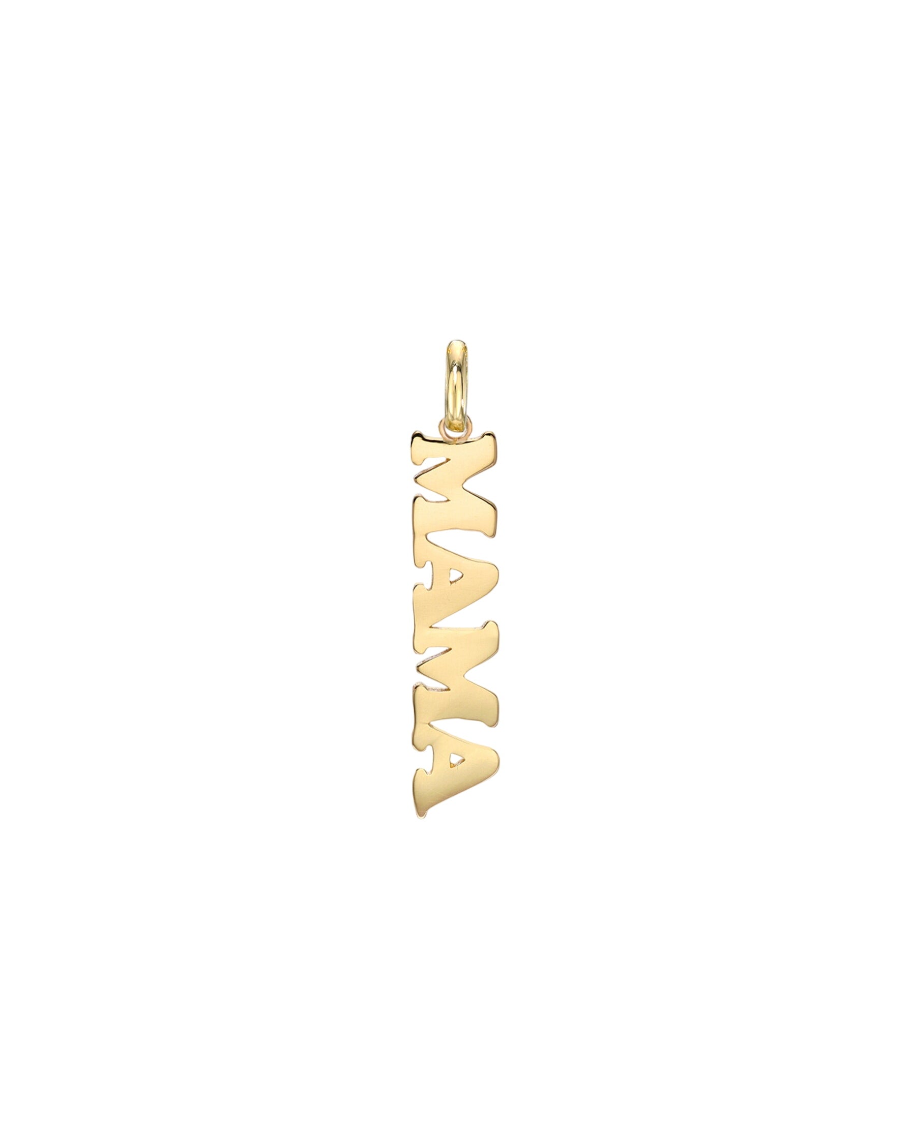 14k Gold Mama Pendant