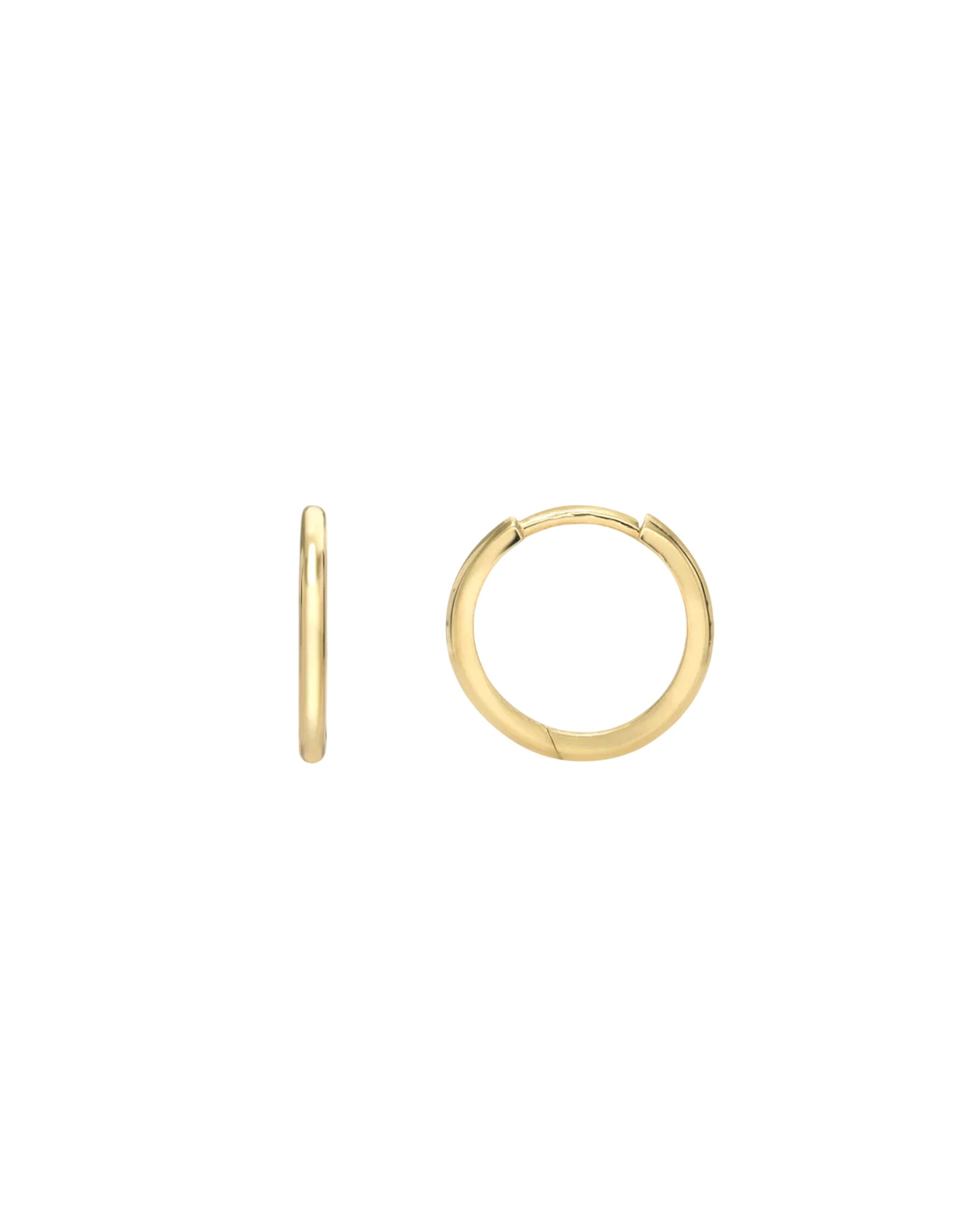 14k Gold Medium Huggie Earrings