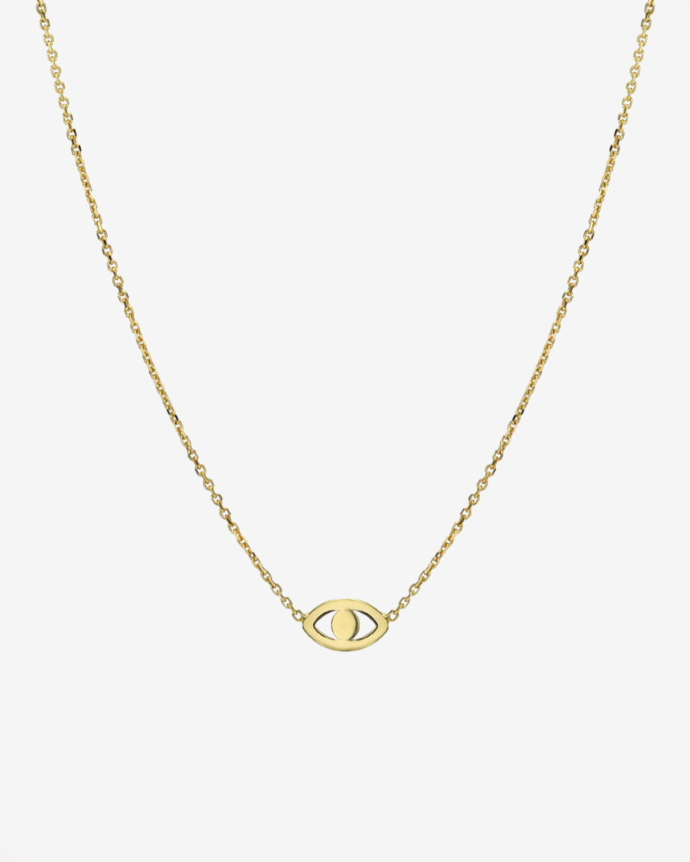 Kids 14k Gold Mini Evil Eye Necklace