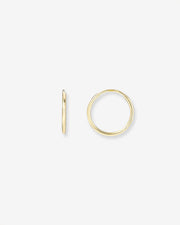 14k Gold Mini Thread Hoop Earrings