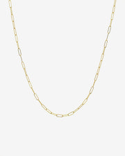 14k Gold Open Link Chain Necklace
