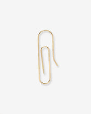 14k Gold Paper Clip Earring