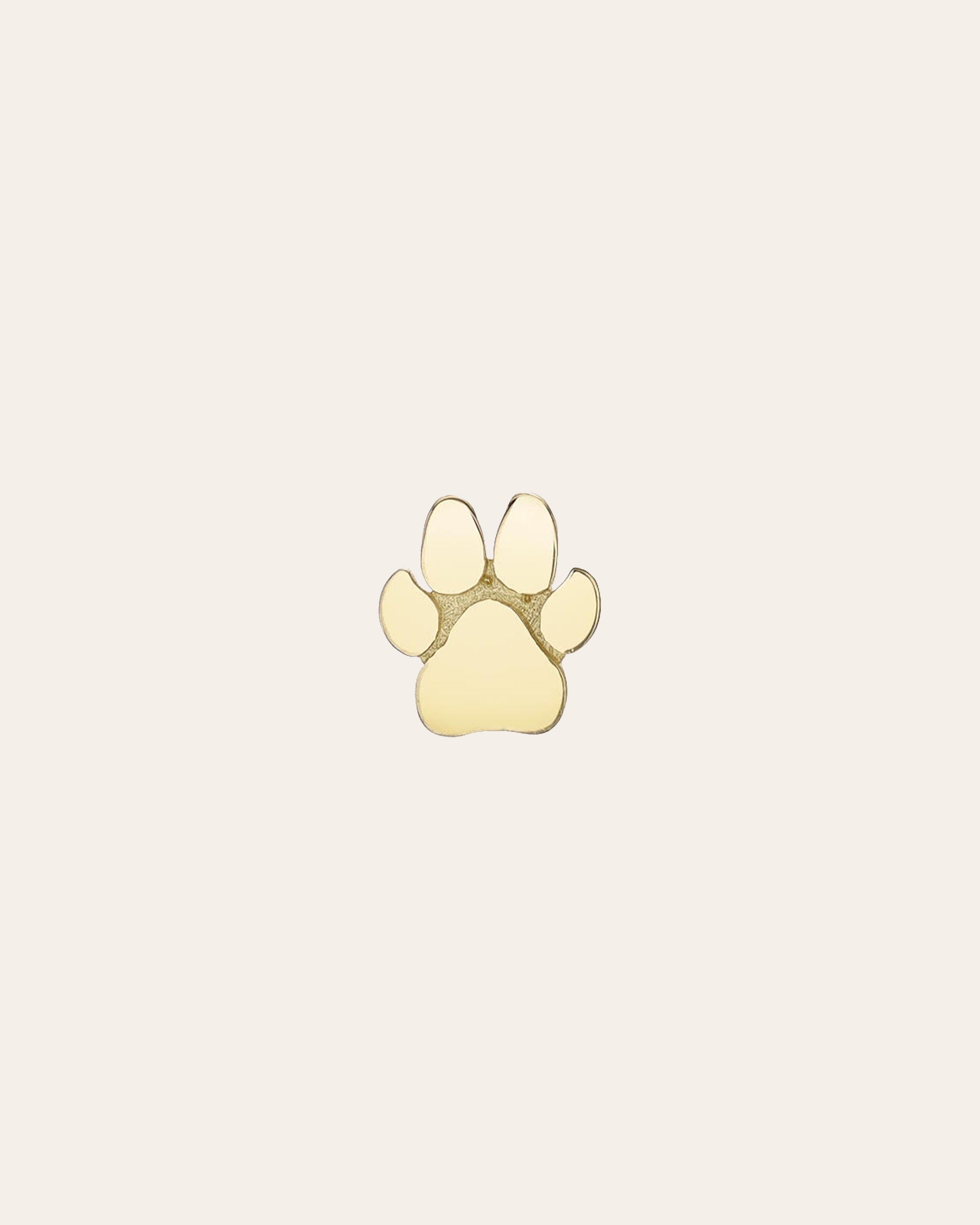 14k Gold Paw For Locket