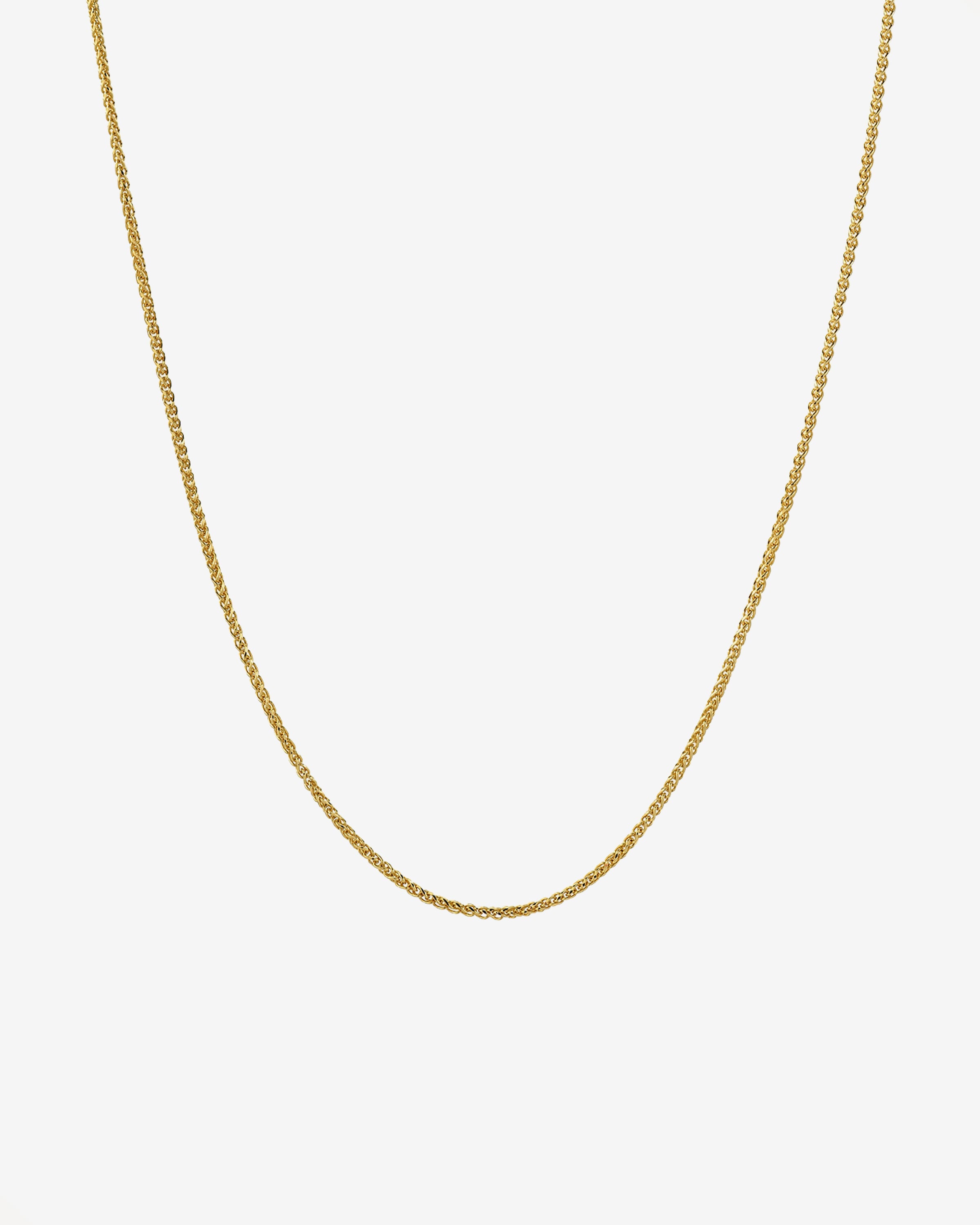 14k Gold Rope Chain Necklace