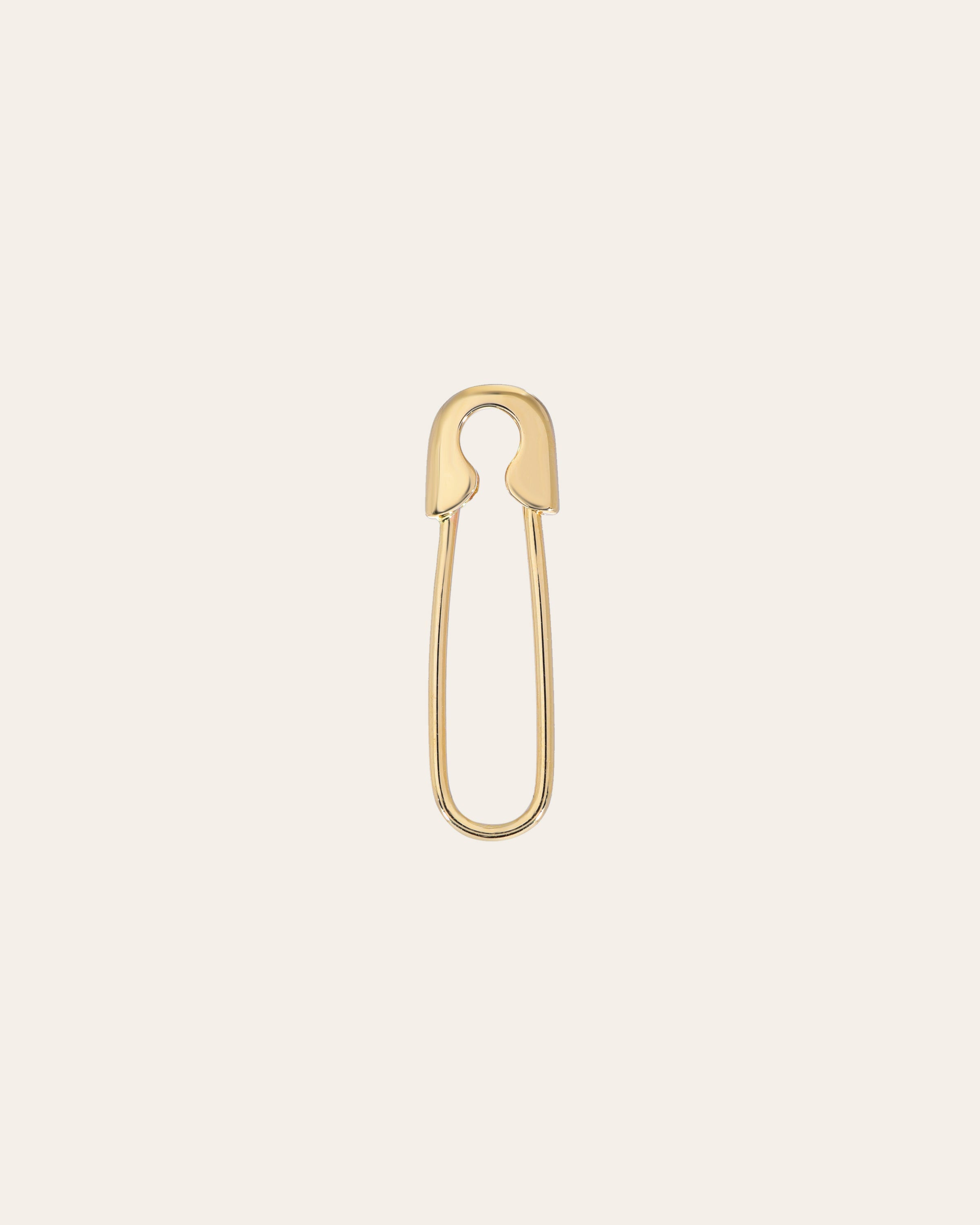 14k Gold Safety Pin Pendant