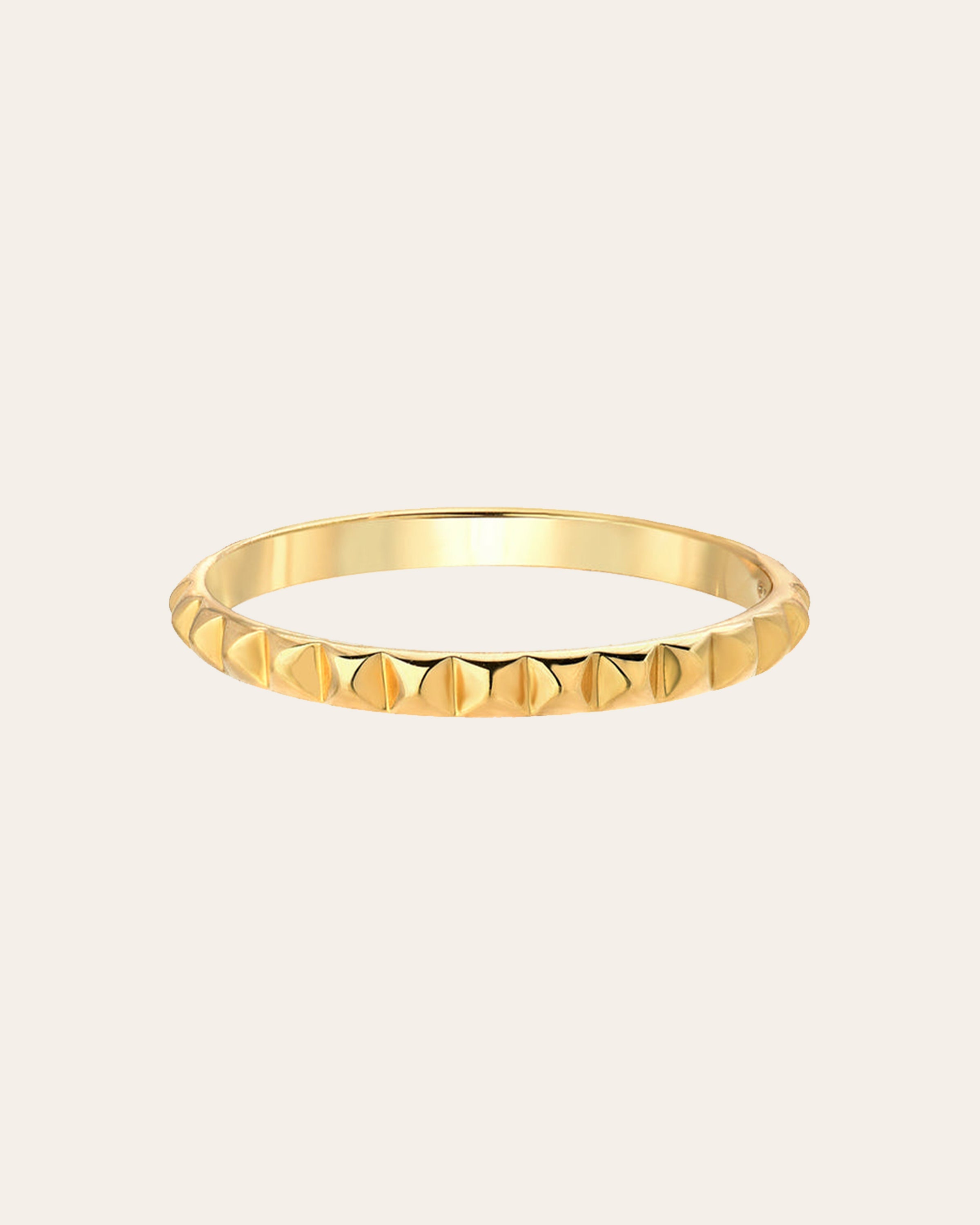 14k Gold Spike Band