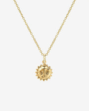 14k Gold Sun Necklace