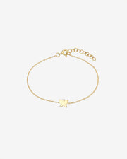 14k Gold Tiny Butterfly Bracelet