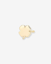 14k Gold Tiny Clover Stud Earring
