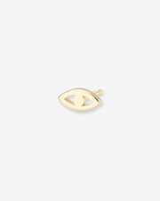 14k Gold Tiny Evil Eye Stud Earring