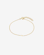 14k Gold Tiny Lightning Bolt Bracelet