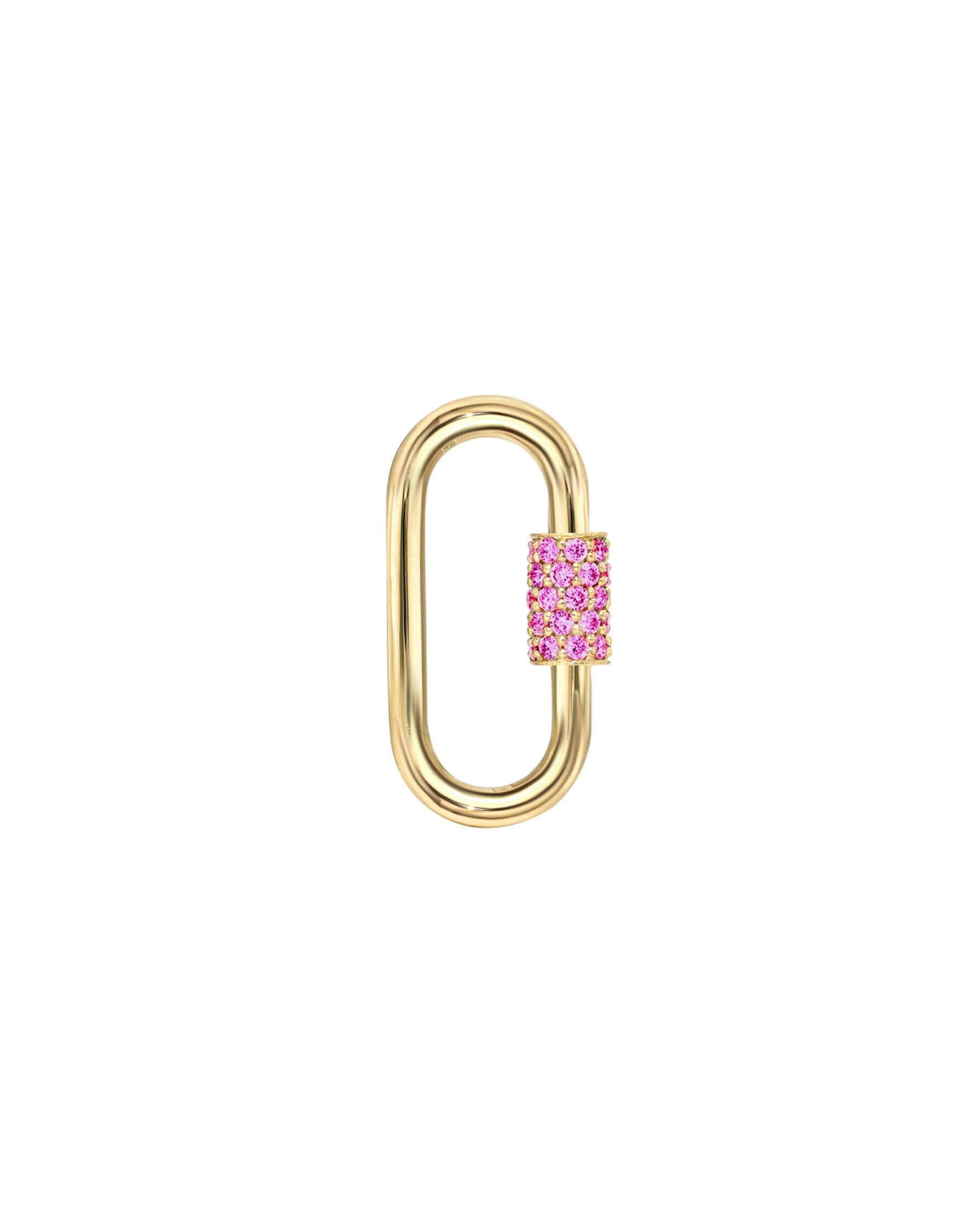 14k Gold Gemstone Carabiner