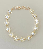 Gold Daisy Chain Bracelet