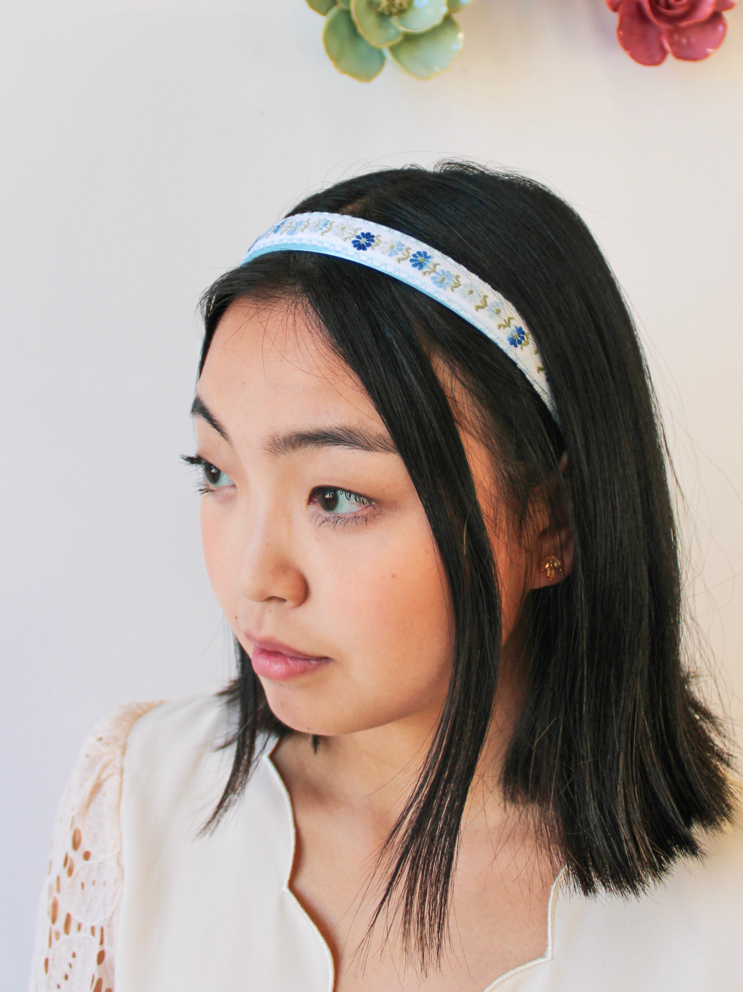 Jane's Blue Meadow Flowers Headband