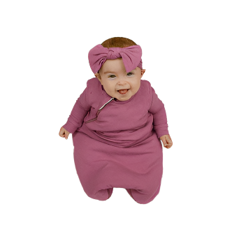 1.5 Tog Sleep Sack - Mellow Mauve Ribbed