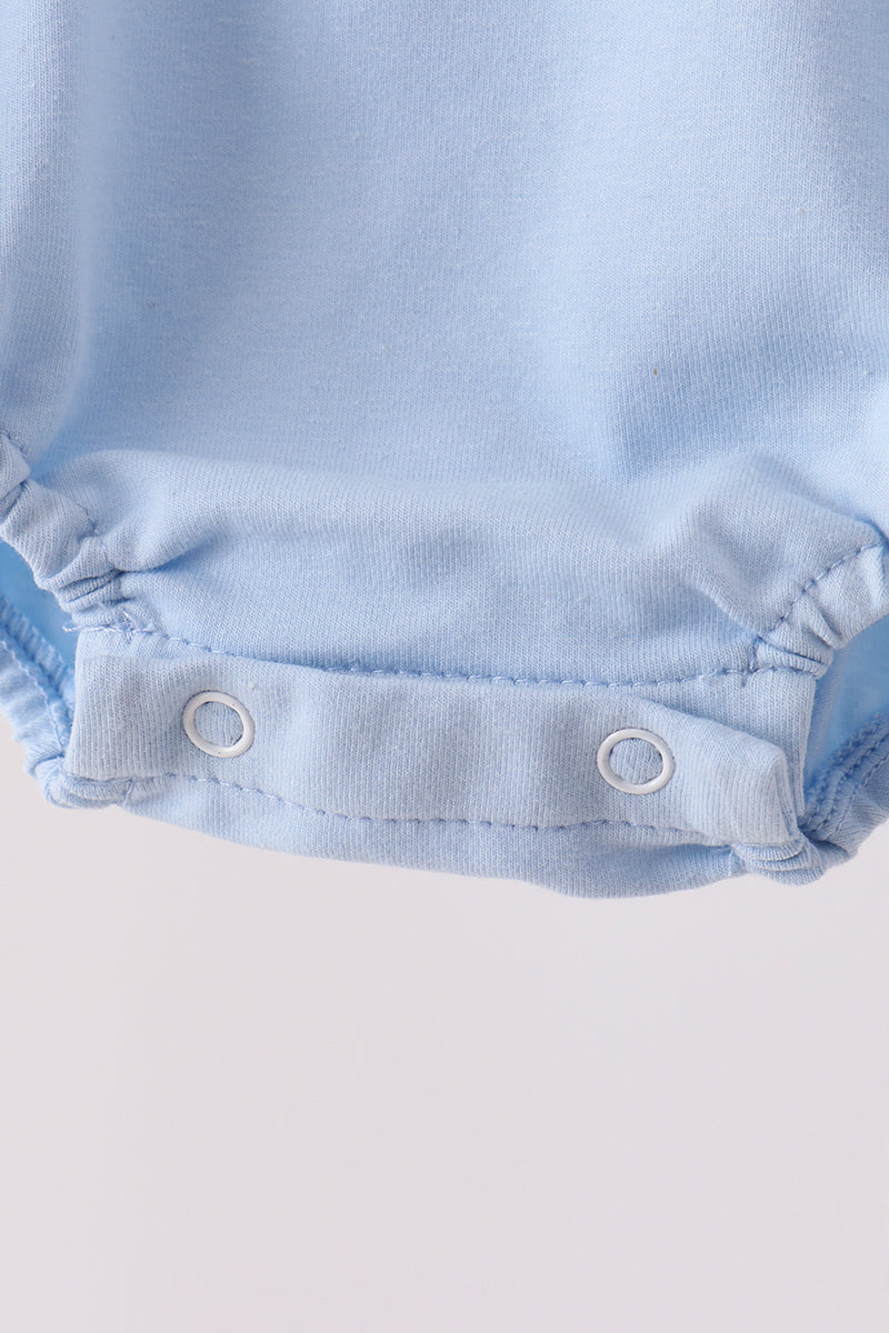 Blue Lil Brother Embroidery Bubble