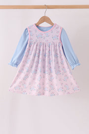 Pink Floral Bow 2pc Set