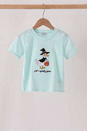 Blue Goose Embroidery Top