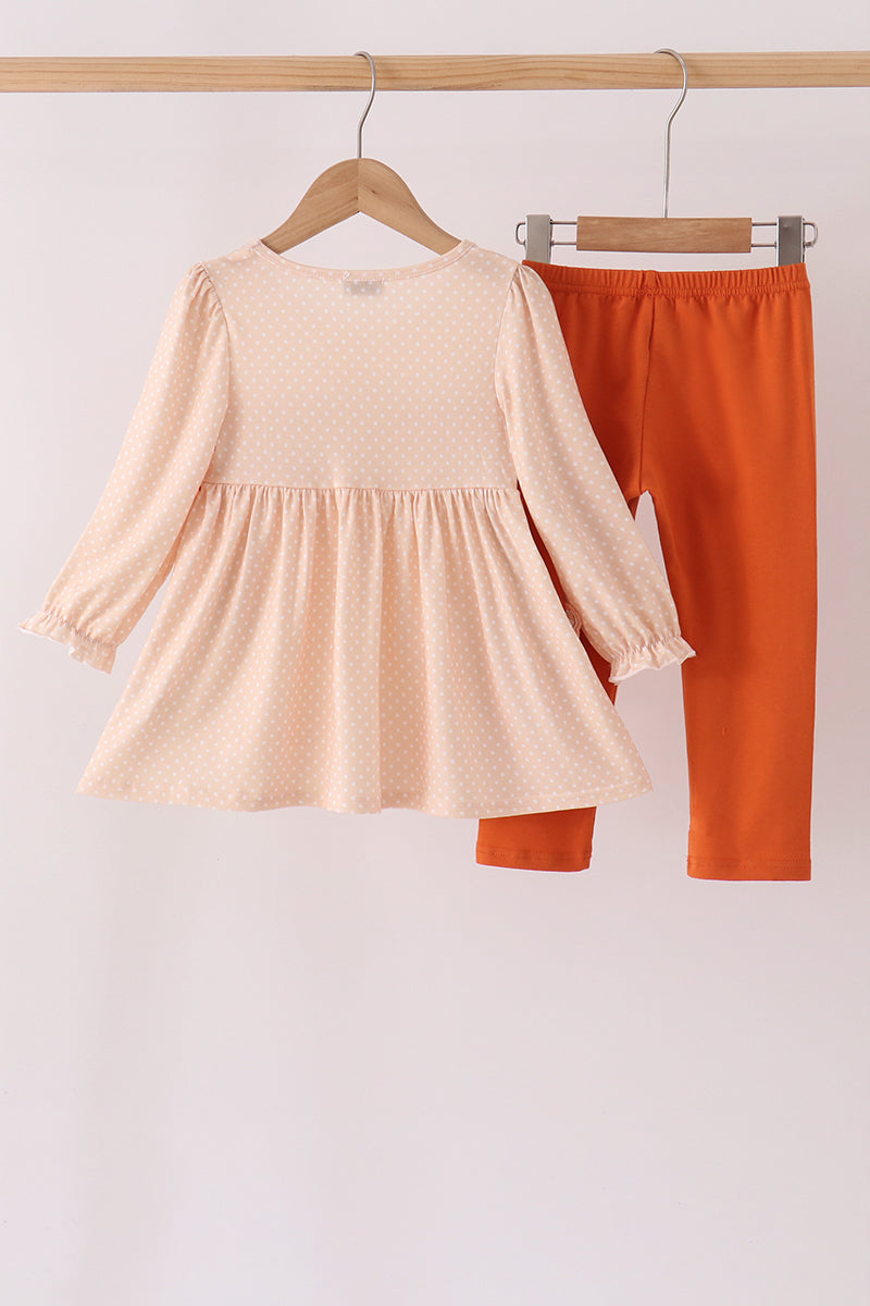 Sweet As Pie Embroidery Pants Set