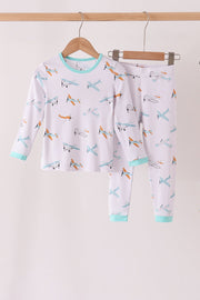 Airplane Bamboo 2pc Pants Set