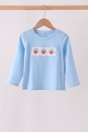 Blue Turkey Embroidery Top