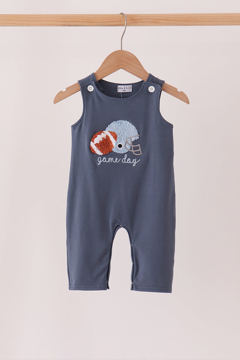 Navy Football Bow French Knot Jonjon