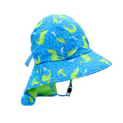 Baby/toddler Cape Sunhat - Aidan The Alligator