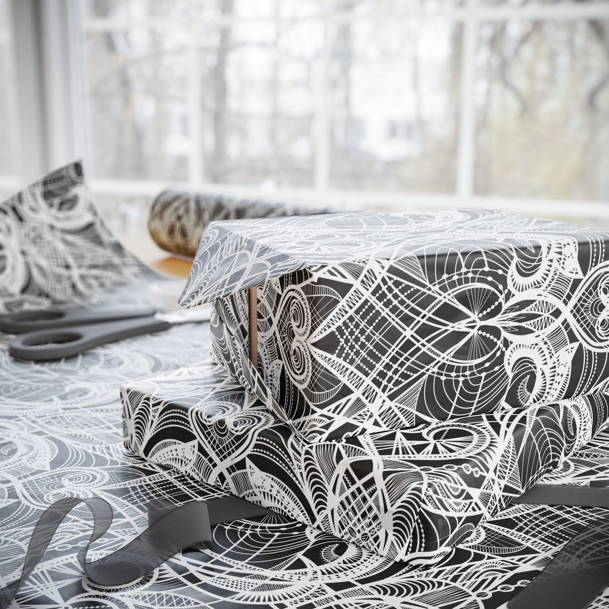 Heart Deco Wrapping Paper
