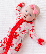 Blushing Bows Ruffle Convertible Romper