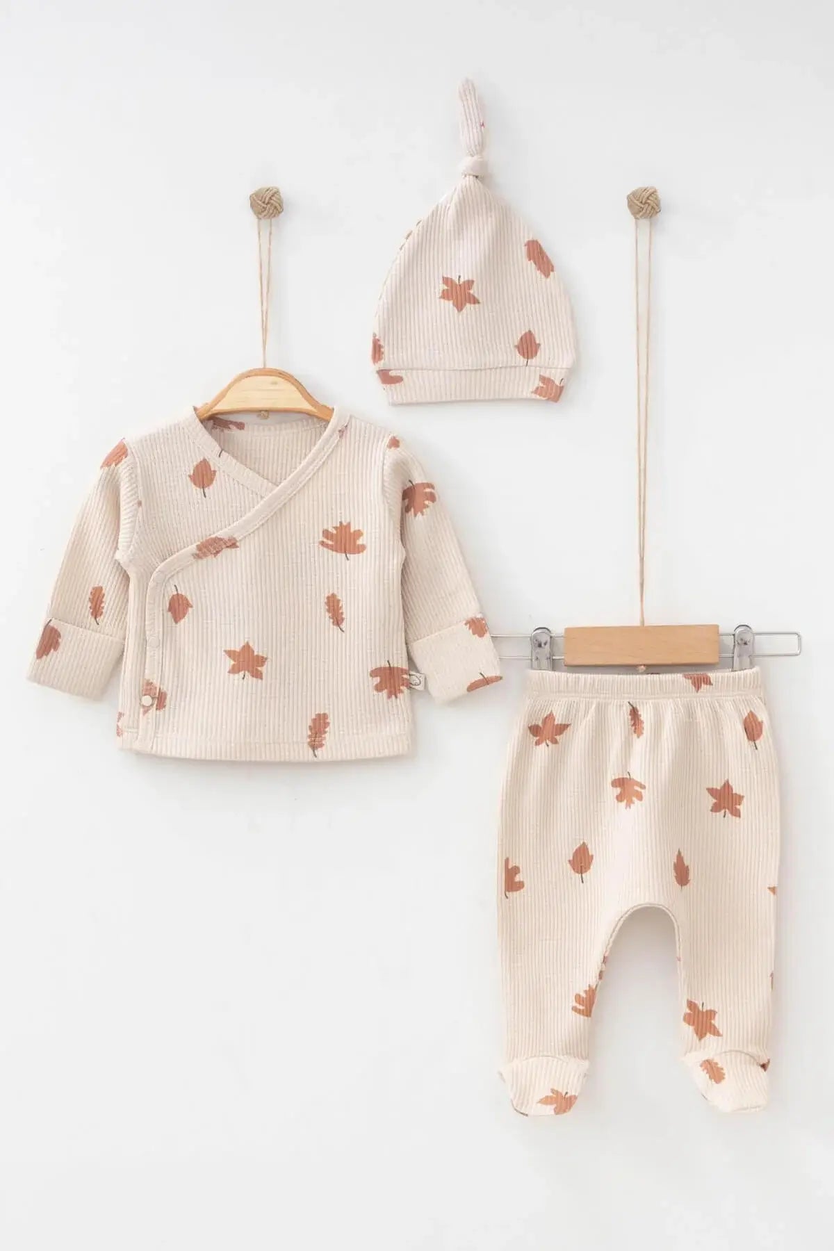 Autumn Leaf Baby Clothes Set - 3 Pcs