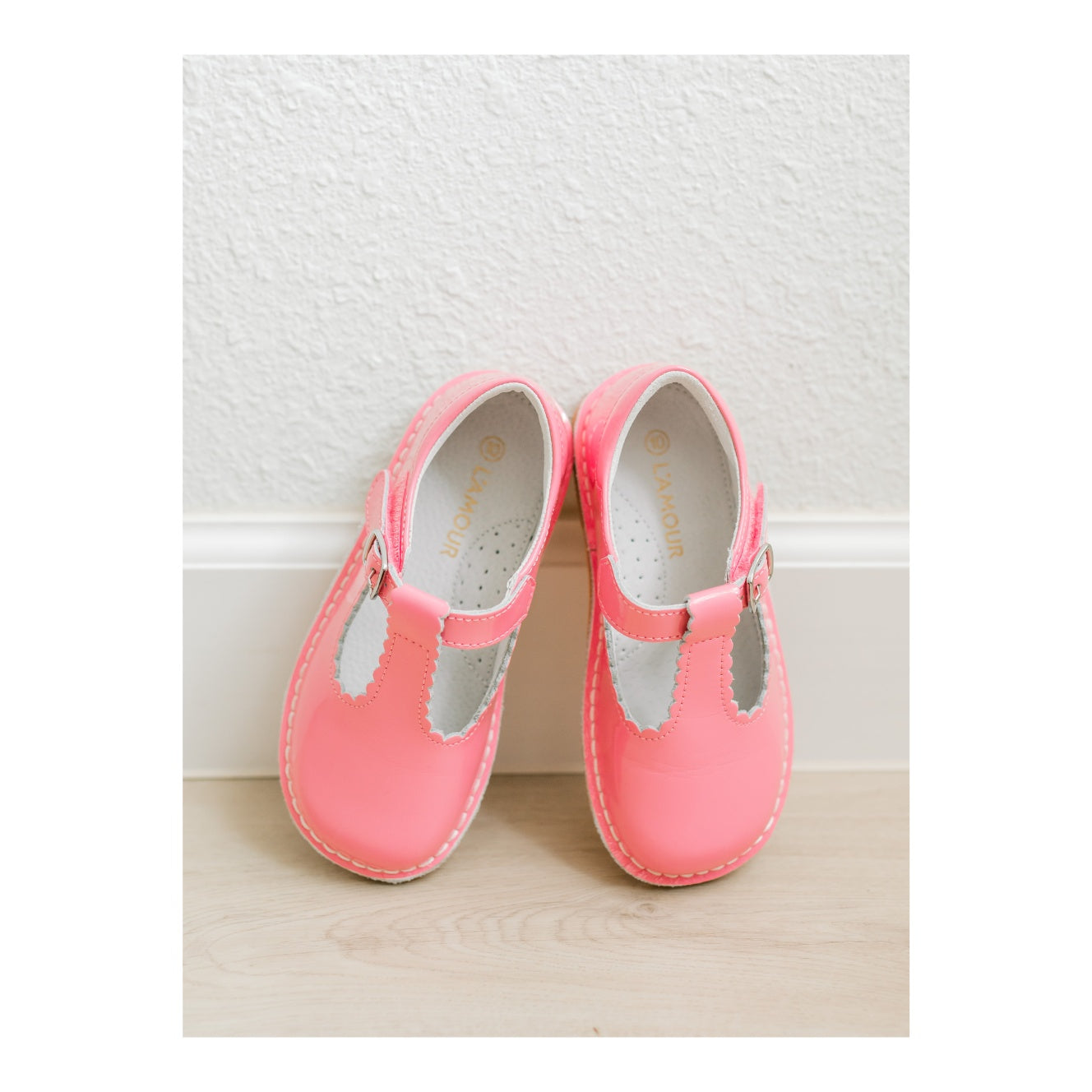 Selina Patent Scalloped T-strap Mary Jane