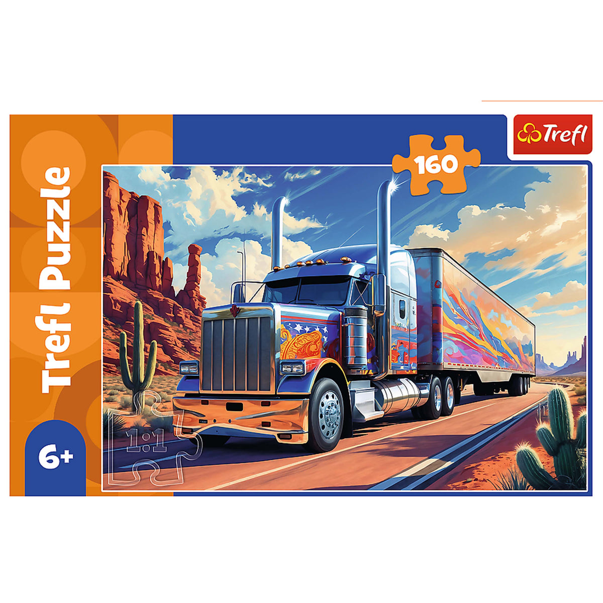 Kids Truck On The Road 160 Piece Puzzle