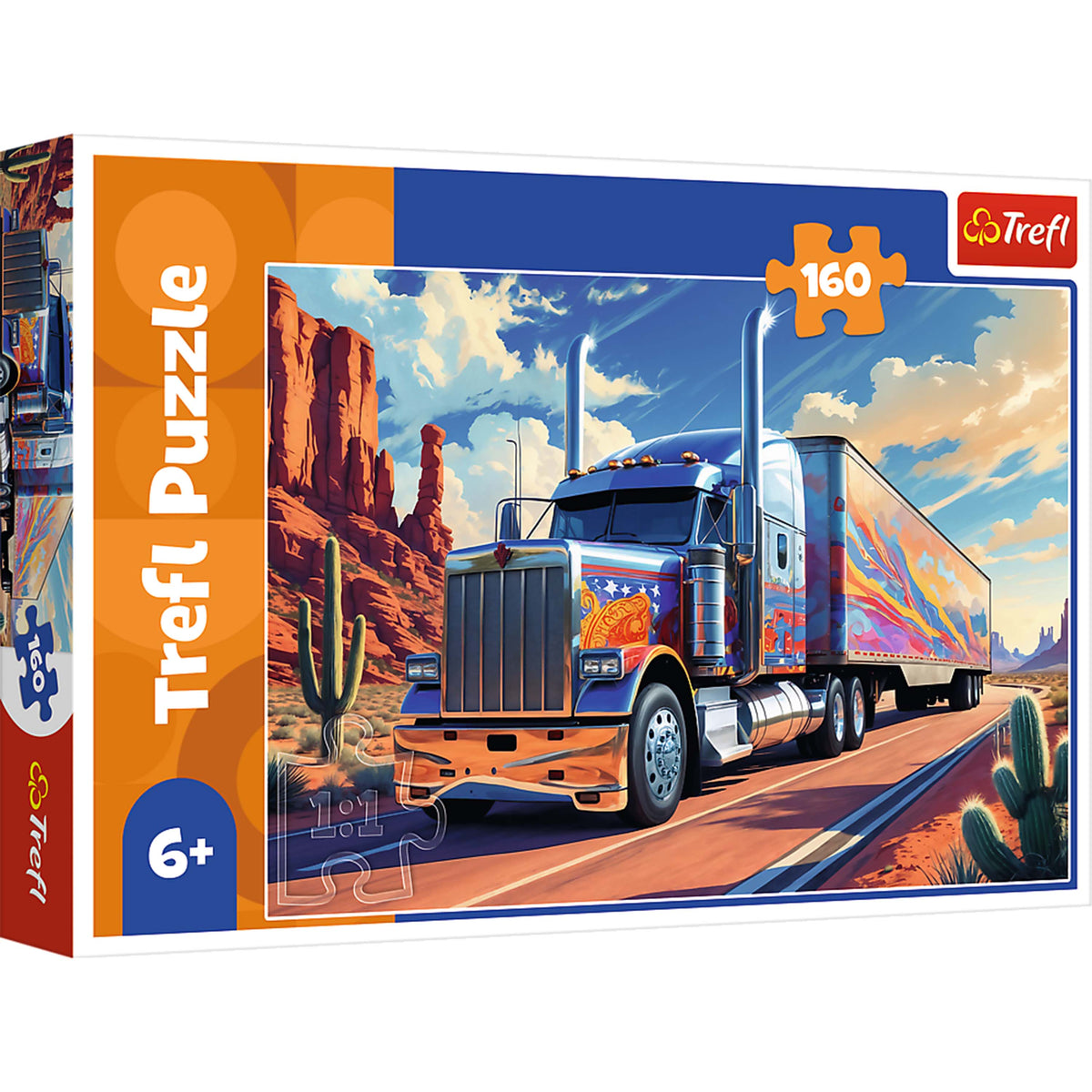Kids Truck On The Road 160 Piece Puzzle