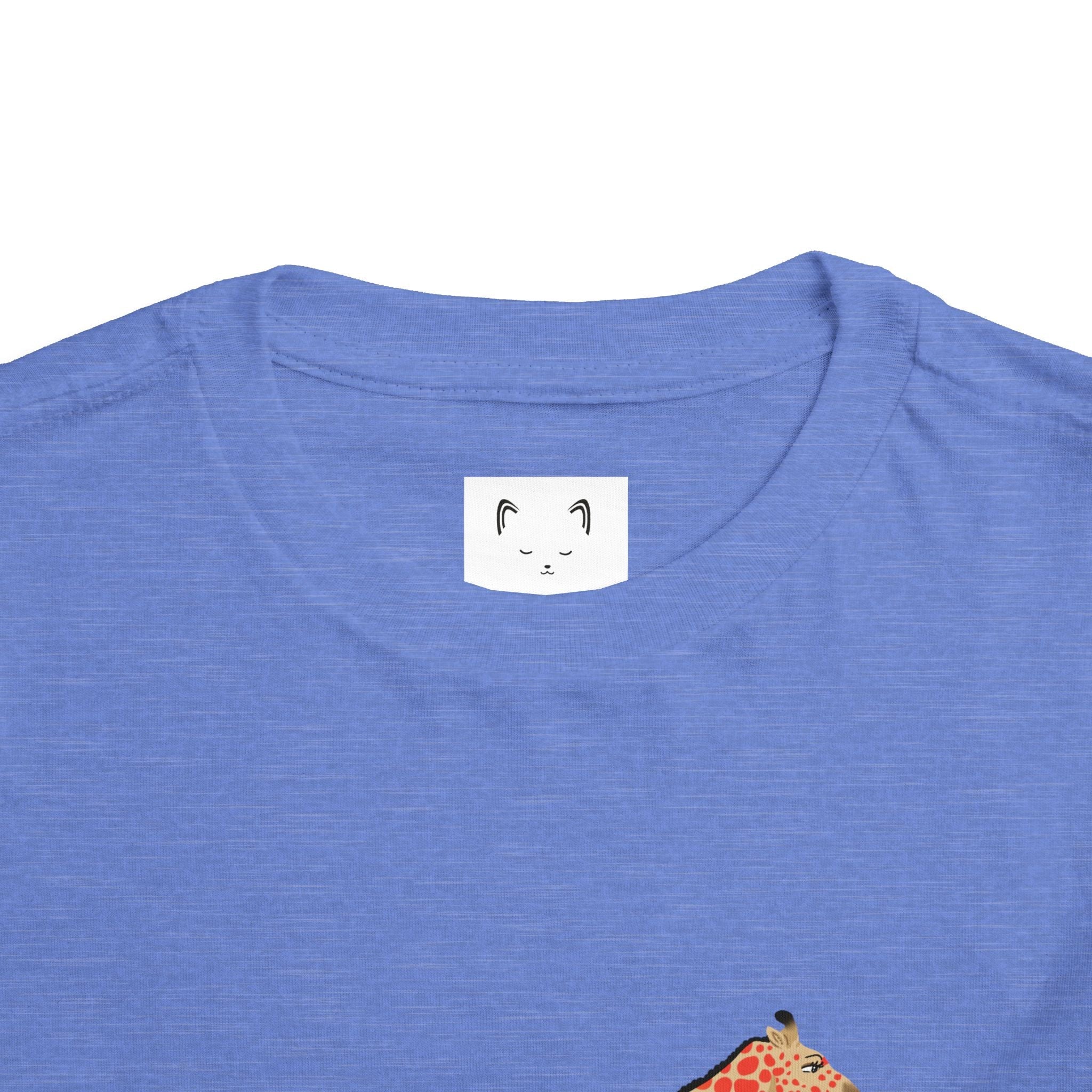 Rainbow On My Parade Giraffe Toddler Tee Shirt