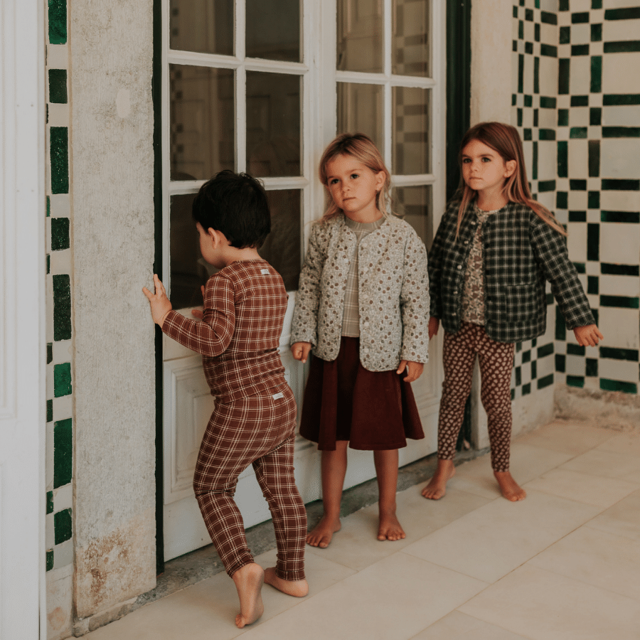 The Printed Legging -  Rustic Check