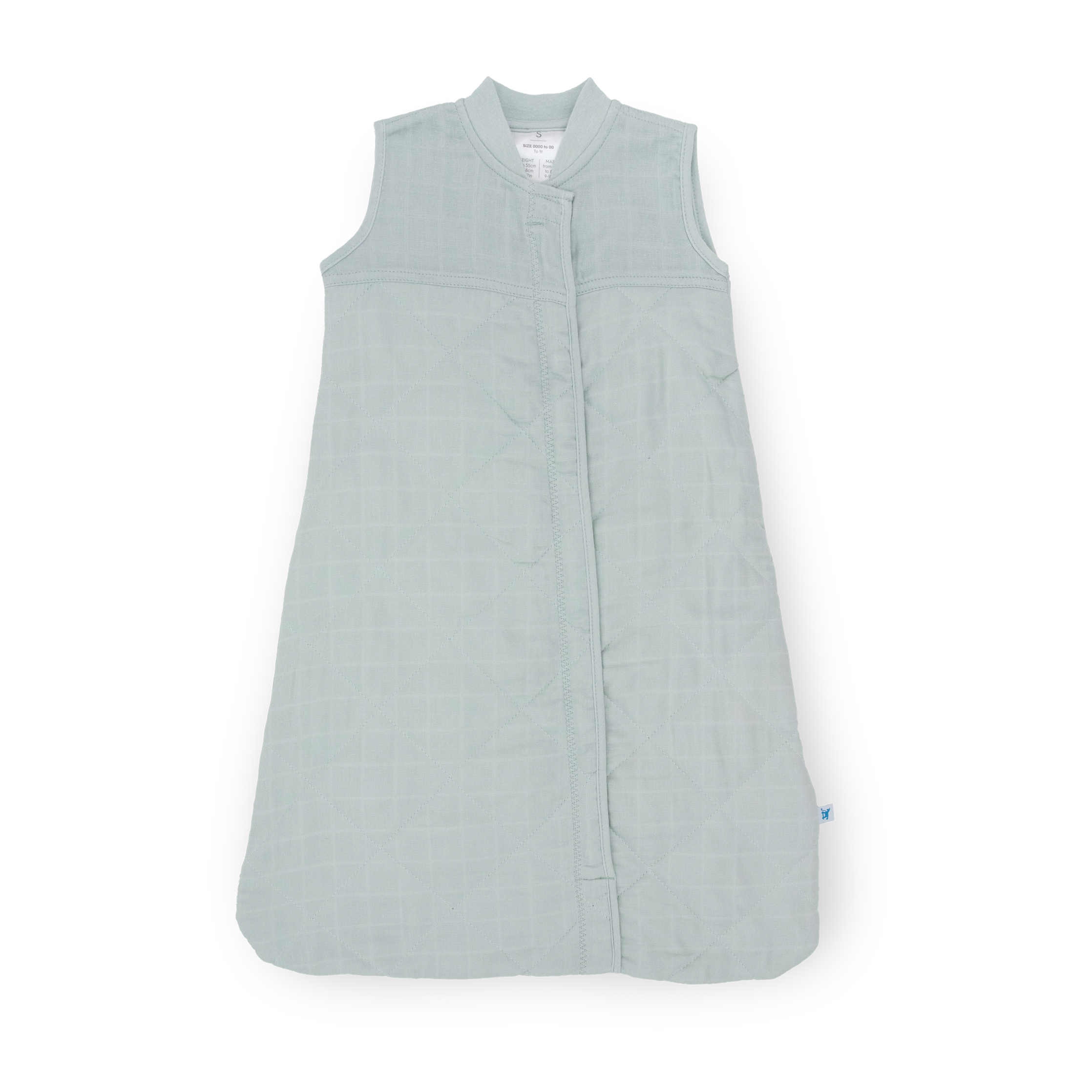 Cotton Muslin Quilted Sleep Bag - Sea Salt