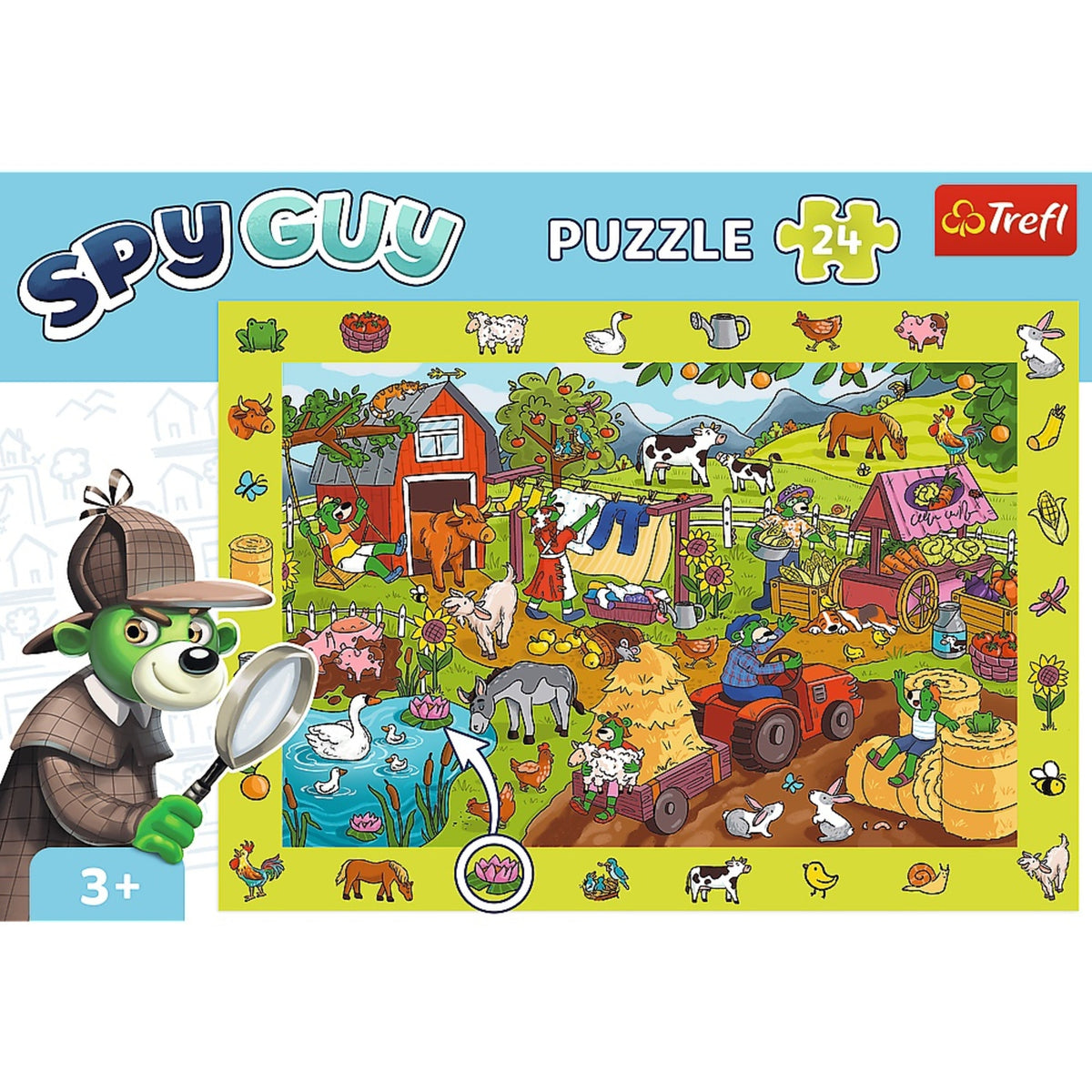 Kids ik Family - Spy Guy Farm 24 Piece Puzzle