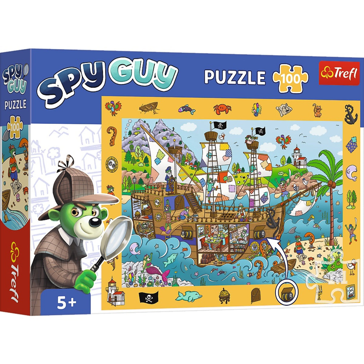 Kids ik Family - Spy Guy Pirate Ship 100 Piece Puzzle
