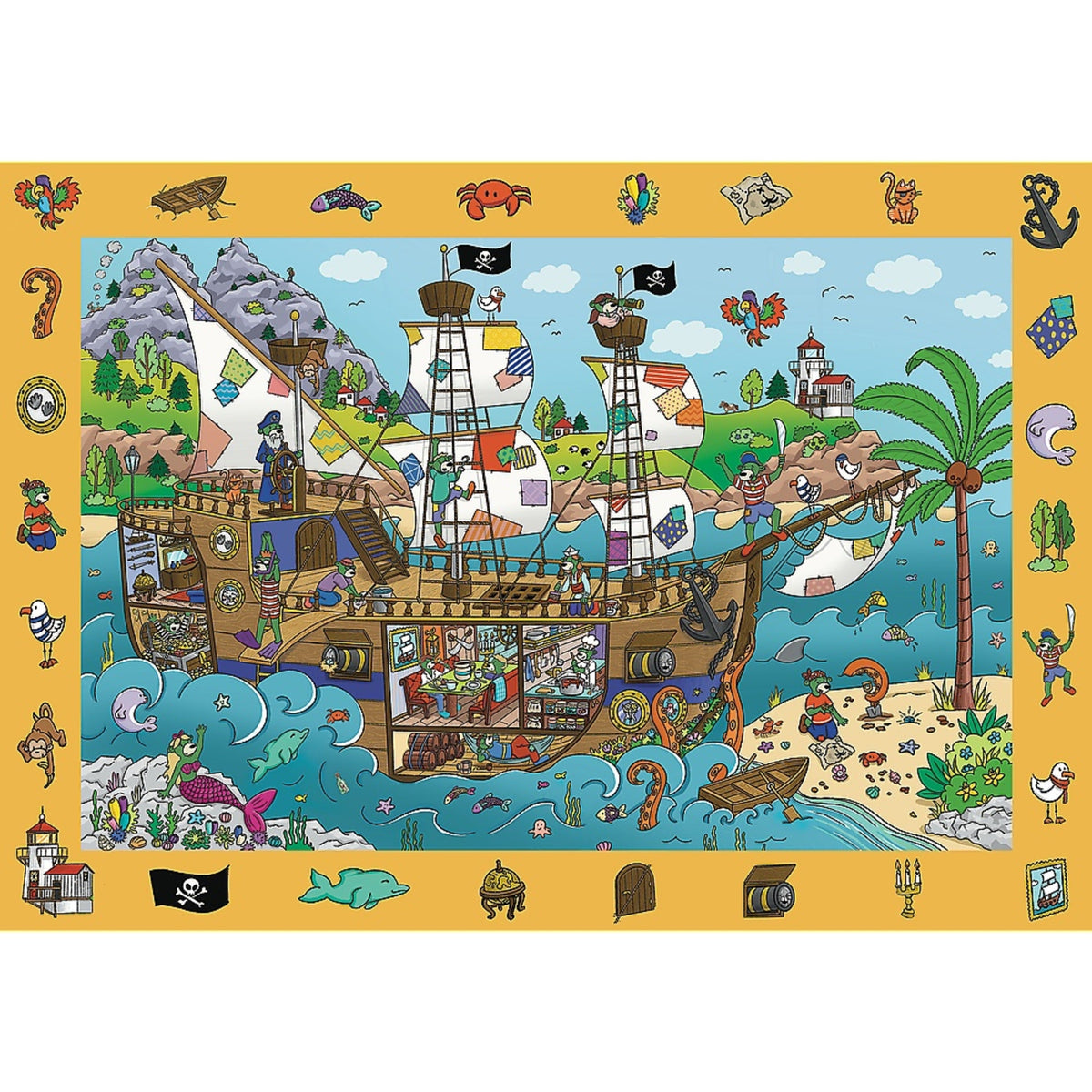 Kids ik Family - Spy Guy Pirate Ship 100 Piece Puzzle