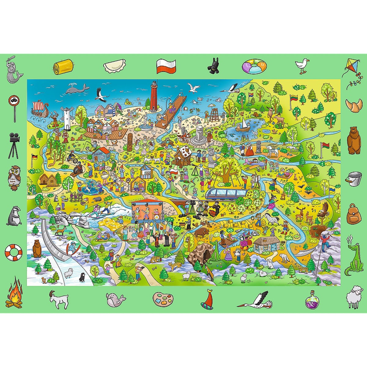 Kids ik Family - Spy Guy Poland 100 Piece Puzzle