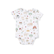 Cute Farm Animals Uni - Short Sleeve Bodysuit
